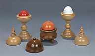 Morison Pill Box - Thayer Tarbell Orange Vase - Egg Vase
